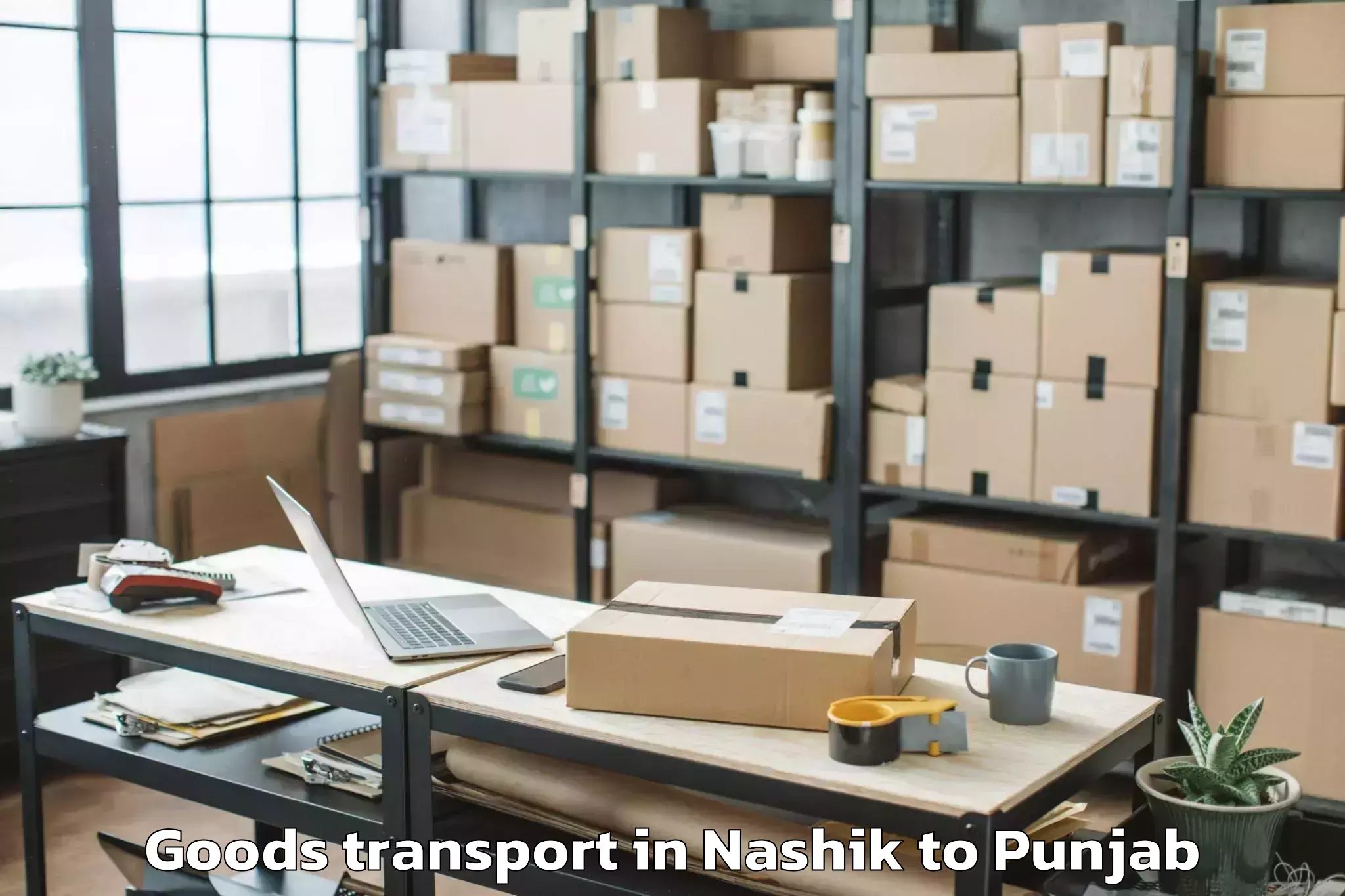 Book Nashik to Kartarpur Goods Transport